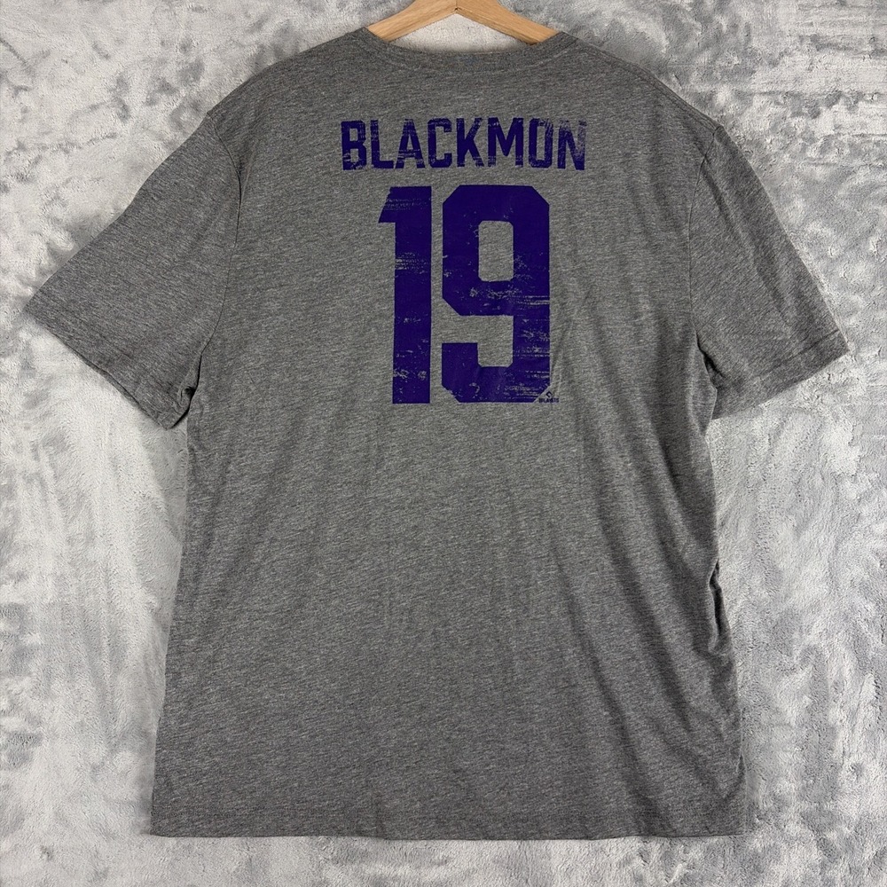 Colorado Rockies Fanatics Charlie Blackmon Player T-shirt Gray Size XL NWT - Picture 8 of 9